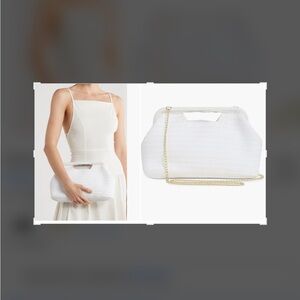 Sol and Mer Cutout Handle Straw Clutch NWT